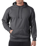 1465 Badger Adult Drive Hooded Fleece Graphite/ Black