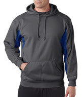 1465 Badger Adult Drive Hooded Fleece Graphite/ Royal