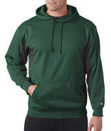 1465 Badger Adult Drive Hooded Fleece Forest/ Graphite