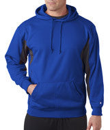 1465 Badger Adult Drive Hooded Fleece Royal/ Graphite