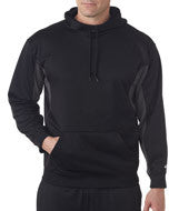 1465 Badger Adult Drive Hooded Fleece Black/ Graphite