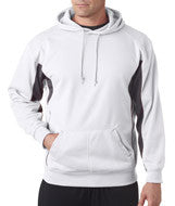 1465 Badger Adult Drive Hooded Fleece White/ Graphite