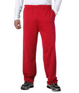 1478 Badger Adult Performance Open-Bottom Fleece Pants Red