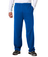 1478 Badger Adult Performance Open-Bottom Fleece Pants Royal