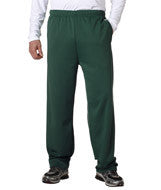 1478 Badger Adult Performance Open-Bottom Fleece Pants Forest Green