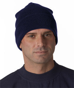 1501 Yupoong Heavyweight Cuffed Knit Cap Navy