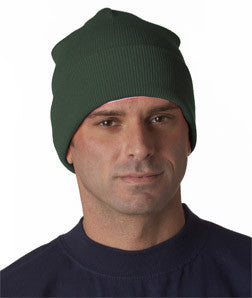 1501 Yupoong Heavyweight Cuffed Knit Cap Spruce