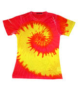 1555 Tie-Dye Ladies' Sublimation-Dyed Tee Candy Corn 630
