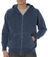 1563 Chouinard Adult Full-Zip Hooded Sweatshirt Denim PgmDye