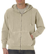 1563 Chouinard Adult Full-Zip Hooded Sweatshirt Sandstone PgmDye
