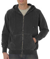 1563 Chouinard Adult Full-Zip Hooded Sweatshirt Pepper PgmDye