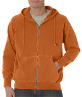 1563 Chouinard Adult Full-Zip Hooded Sweatshirt Burnt Orange PgmDye