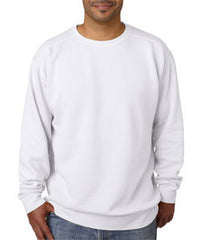 1566 Chouinard Adult Crew-Neck Blended Sweatshirt White Dirdye