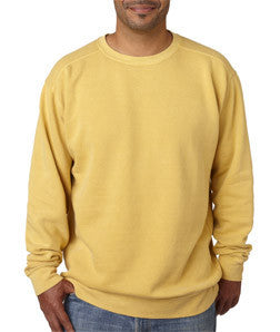 1566 Chouinard Adult Crew Neck Blended Sweatshirt Mustard Pgmdye