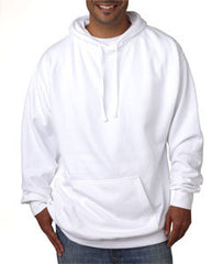 1567 Chouinard Adult Hooded Blended Sweatshirt White Dirdye