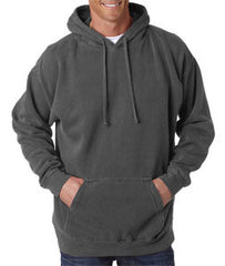 1567 Chouinard Adult Hooded Blended Sweatshirt Pepper Pgmdye