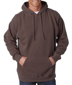 1567 Chouinard Adult Hooded Blended Sweatshirt Chocolate Pgmdye