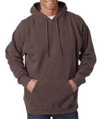 1567 Chouinard Adult Hooded Blended Sweatshirt Chocolate Pgmdye