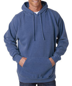 1567 Chouinard Adult Hooded Blended Sweatshirt Blue Jean Pgmdye