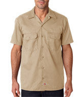 1574 Dickies Adult Short-Sleeve Work Shirt Khaki