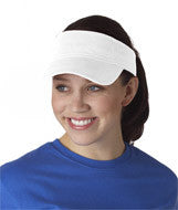 158 Anvil Solid Low-Profile Twill Visor White