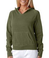 1595 Chouinard Ladies' Hooded Sweatshirt Sage DirDye