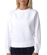1596 Chouinard Ladies' Crewneck Sweatshirt White DirDye