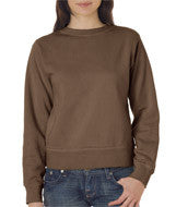 1596 Chouinard Ladies' Crewneck Sweatshirt Brown DirDye