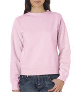 1596 Chouinard Ladies' Crewneck Sweatshirt Blossom DirDye