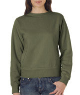 1596 Chouinard Ladies' Crewneck Sweatshirt Sage DirDye