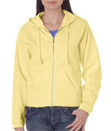 1598 Chouinard Ladies Full-Zip Hooded Sweatshirt Butter PgmDye