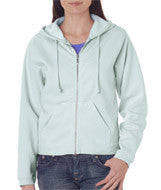 1598 Chouinard Ladies Full-Zip Hooded Sweatshirt Chambray DirDye