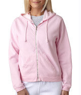 1598 Chouinard Ladies Full-Zip Hooded Sweatshirt Blossom DirDye