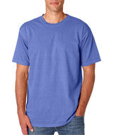 1717 Chouinard Adult Garment-Dyed Ring-Spun Cotton Tee Flo Blue PgmDye