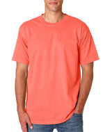 1717 Chouinard Adult Garment-Dyed Ring-Spun Cotton Tee Neon Red Orange PgmDye
