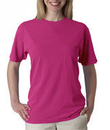 1717 Chouinard Adult Garment-Dyed Ring-Spun Cotton Tee Raspberry DirDye