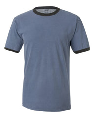 Comfort Colors - Pigment-Dyed Enzyme Washed Ringer T-Shirt - 6066 Blue_jean/_pepper