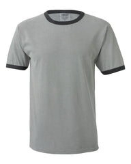 Comfort Colors - Pigment-Dyed Enzyme Washed Ringer T-Shirt - 6066 Grey/_pepper