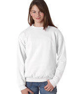 18000B Gildan Heavy Blend&trade; Youth Crew Neck Sweatshirt White