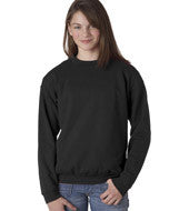 18000B Gildan Heavy Blend&trade; Youth Crew Neck Sweatshirt Black