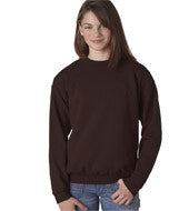 18000B Gildan Heavy Blend&trade; Youth Crew Neck Sweatshirt Dark Chocolate