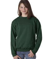 18000B Gildan Heavy Blend&trade; Youth Crew Neck Sweatshirt Forest Green