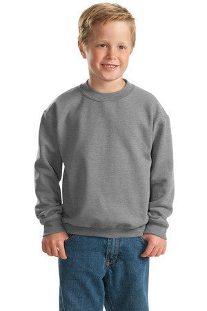 Gildan - Youth Heavy Blend Crewneck Sweatshirt.  18000B Sport Grey