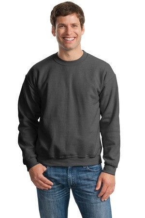 Gildan - Heavy Blend Crewneck Sweatshirt.  18000 Dark Heather