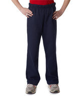 18400B Gildan Heavy Blend&trade; Youth Open-Bottom Sweatpants Navy