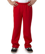 18400B Gildan Heavy Blend&trade; Youth Open-Bottom Sweatpants Red