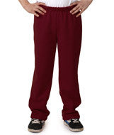 18400B Gildan Heavy Blend&trade; Youth Open-Bottom Sweatpants Maroon