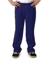 18400B Gildan Heavy Blend&trade; Youth Open-Bottom Sweatpants Purple