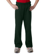 18400B Gildan Heavy Blend&trade; Youth Open-Bottom Sweatpants Forest