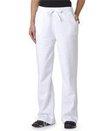 18400FL Gildan Heavy Blend&trade; Ladies' Open-Bottom Sweatpants White